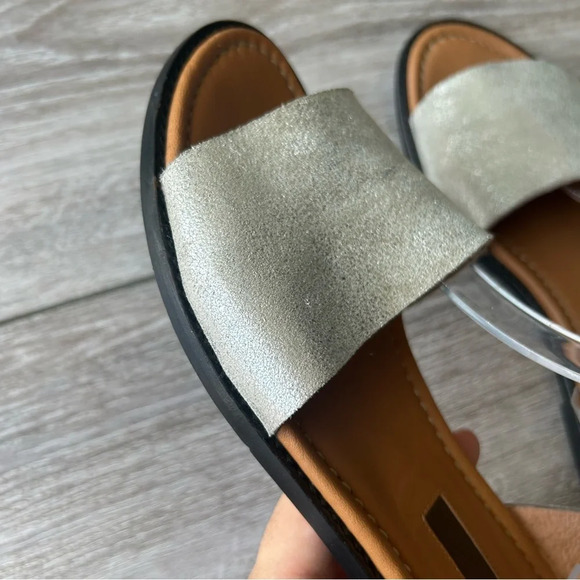 Modern Vintage Handmade All Leather Metallic Leather Sandals - Picture 12 of 12